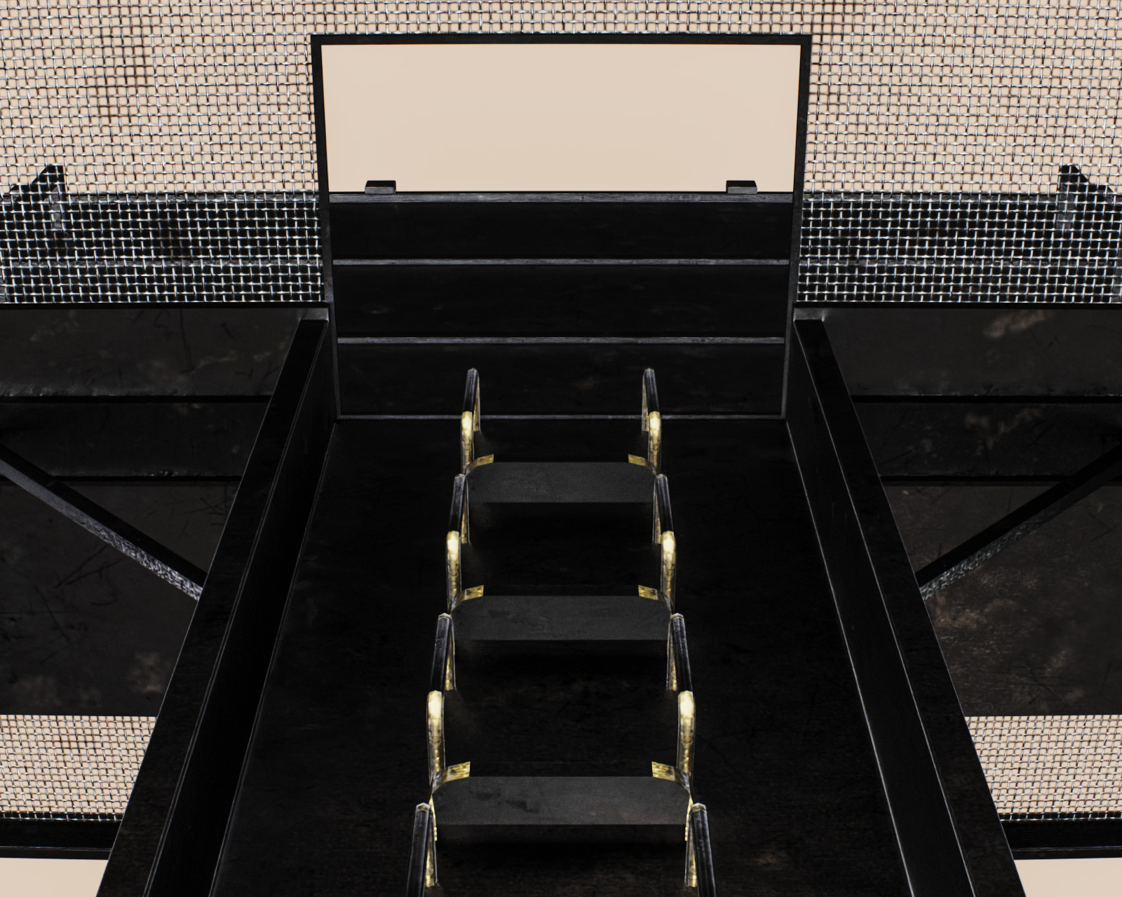 Advertising Billboard Bigboard Low-poly 3D model_6