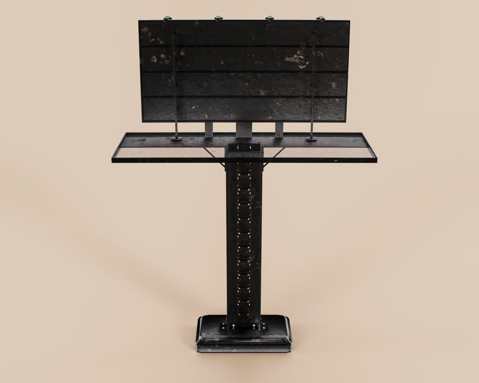 Advertising Billboard Bigboard Low-poly 3D model_11