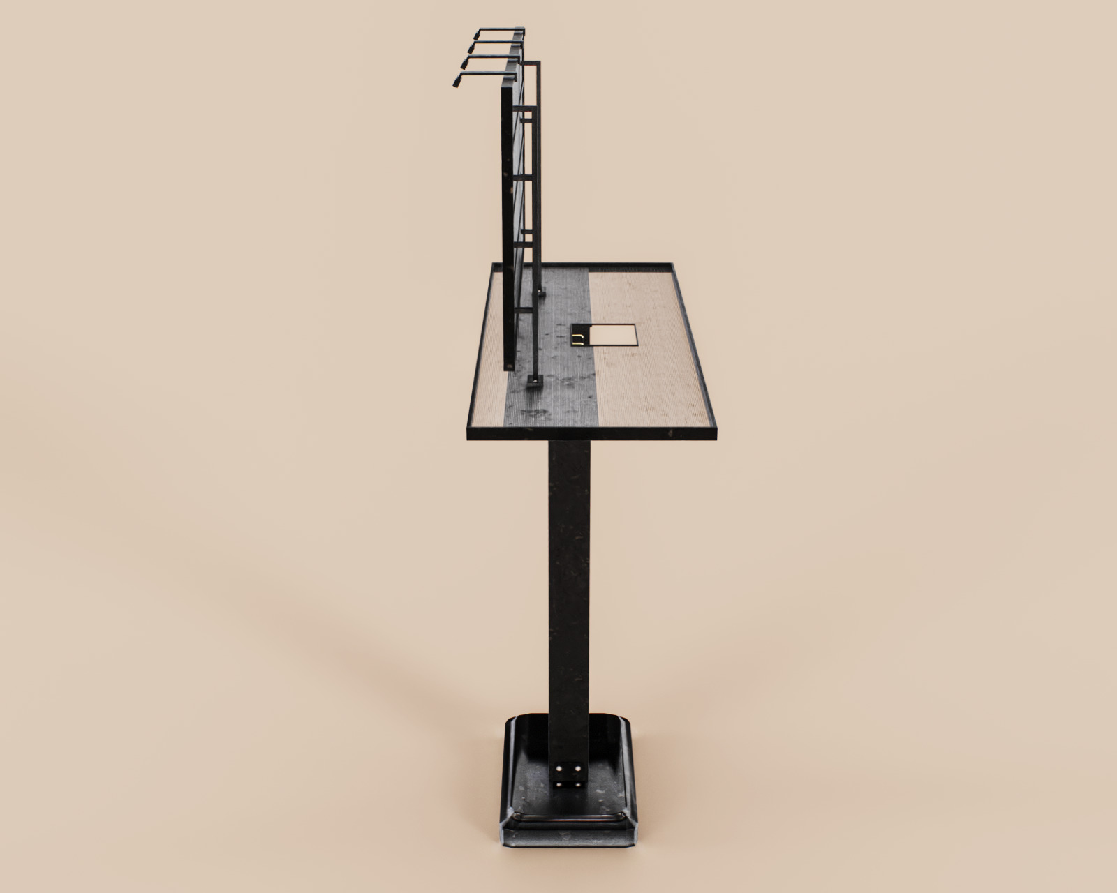 Advertising Billboard Bigboard Low-poly 3D model_13