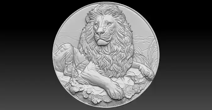 5 LION CNC Relief Model