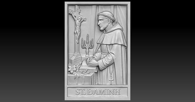 1 saint Da Minh CNC Relief Model 3D print model