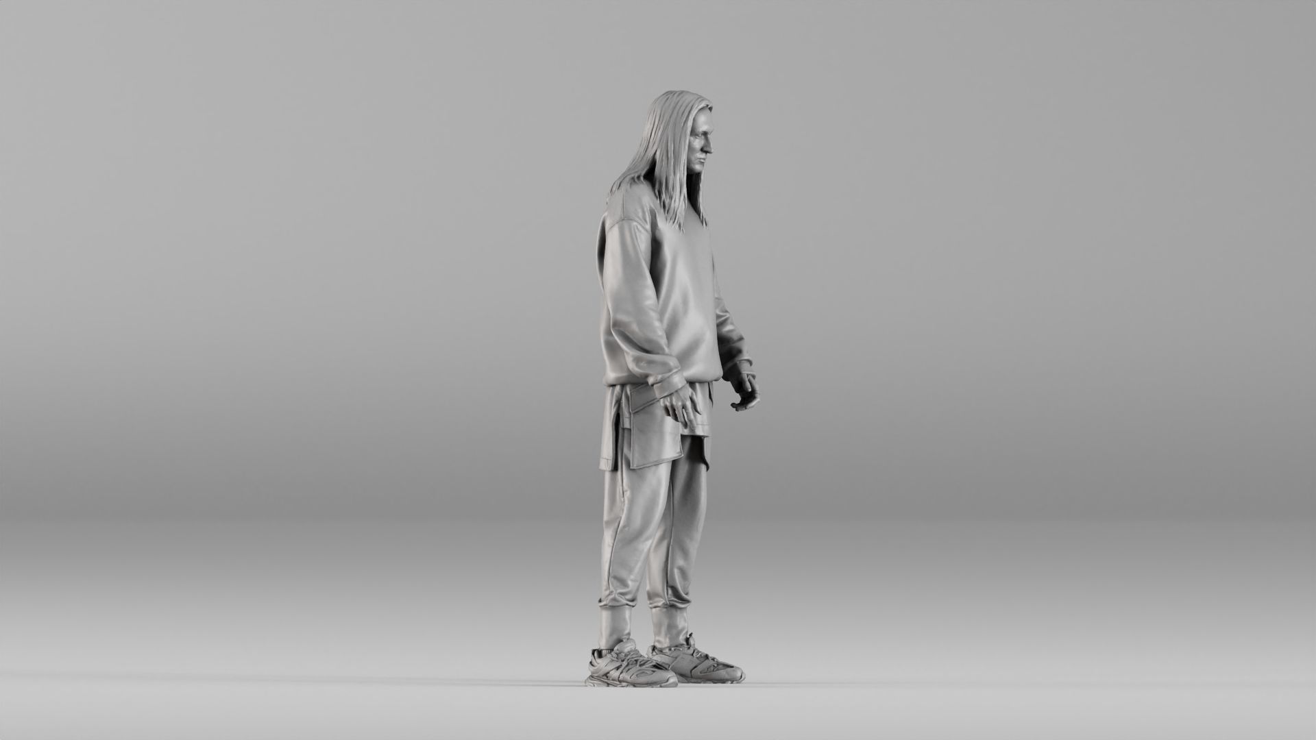 001646 Urban Style Male Realistic 3D Scanned Character 3D print model_3