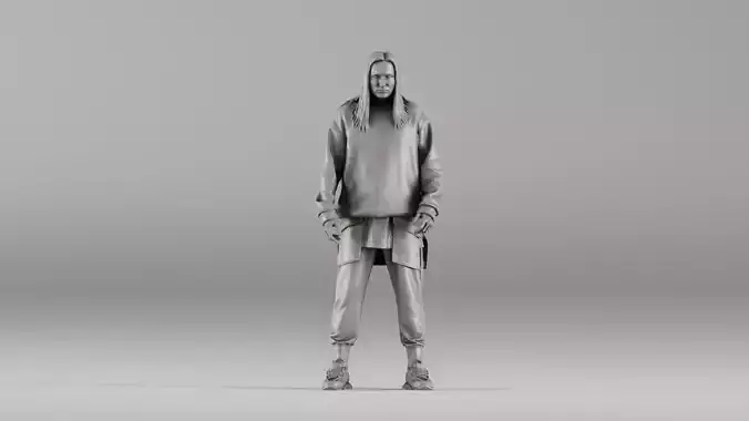 001646 Urban Style Male Realistic 3D Scanned Character