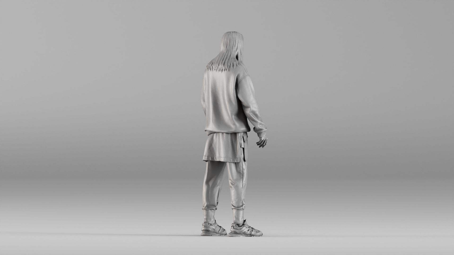 001646 Urban Style Male Realistic 3D Scanned Character 3D print model_4