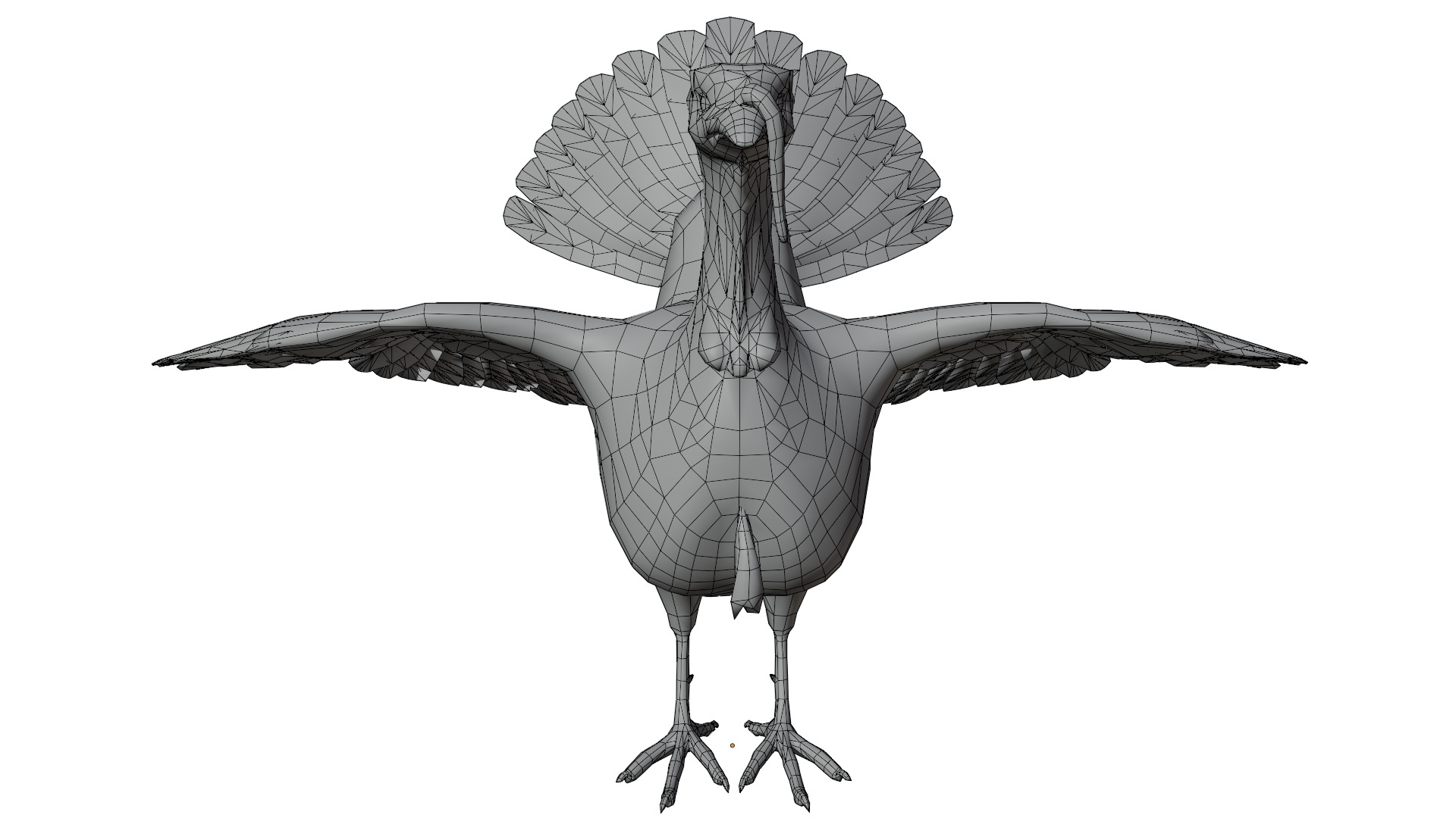 Turkey Bird 3D model_16