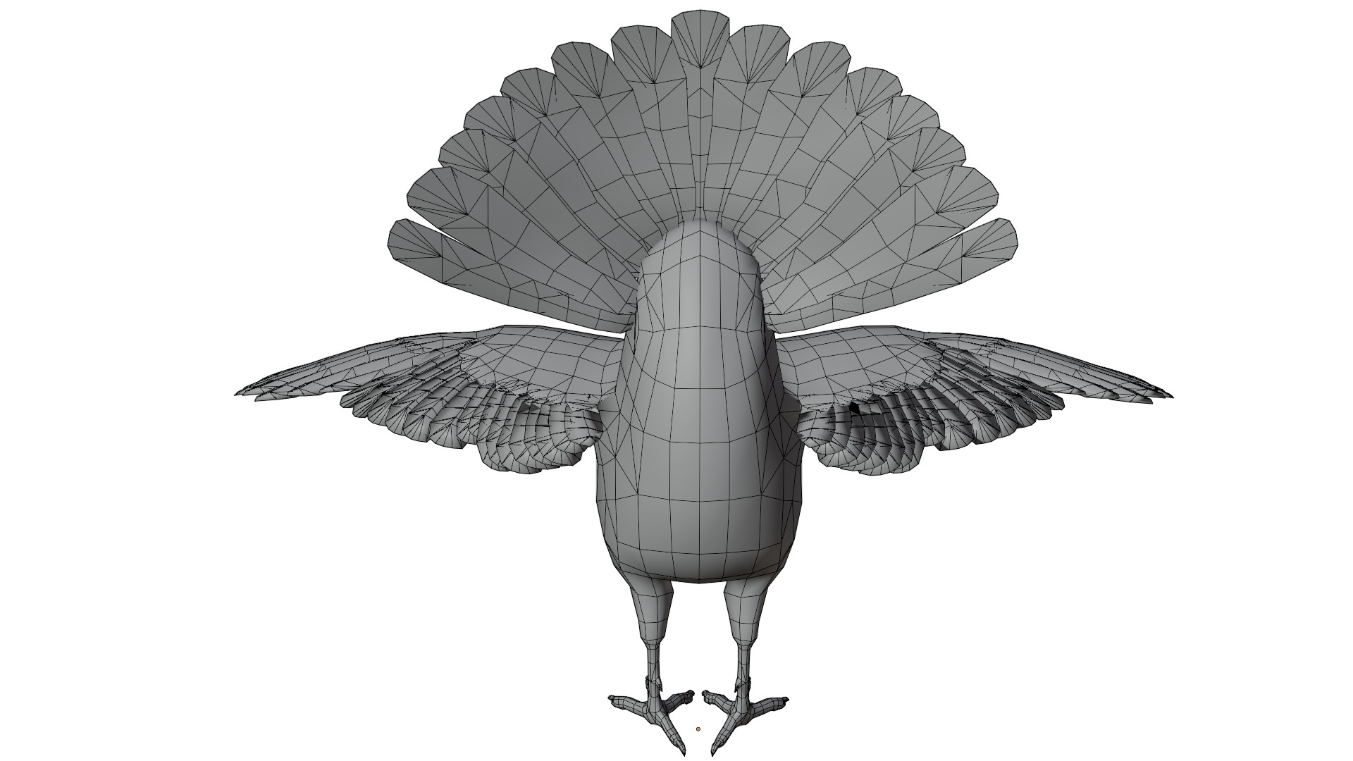 Turkey Bird 3D model_12
