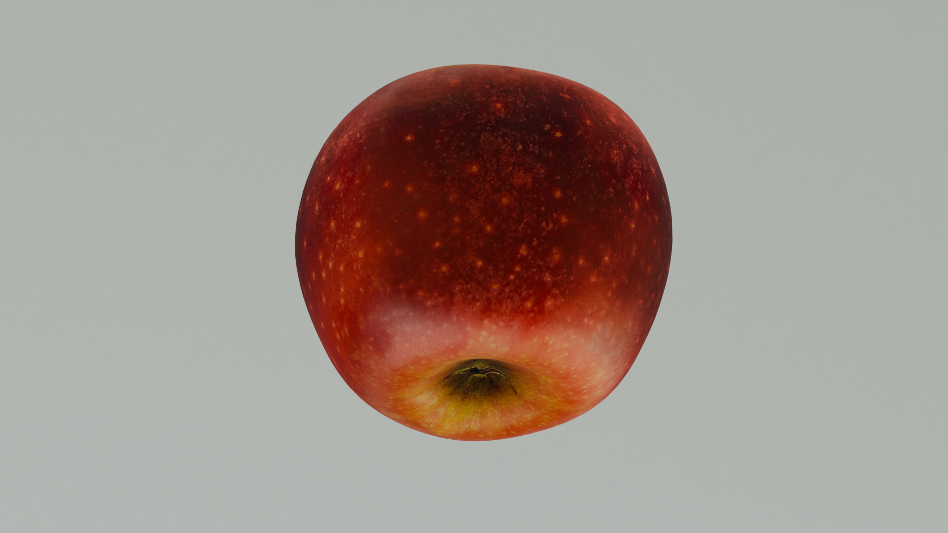 Apple Red Low-poly 3D model_10