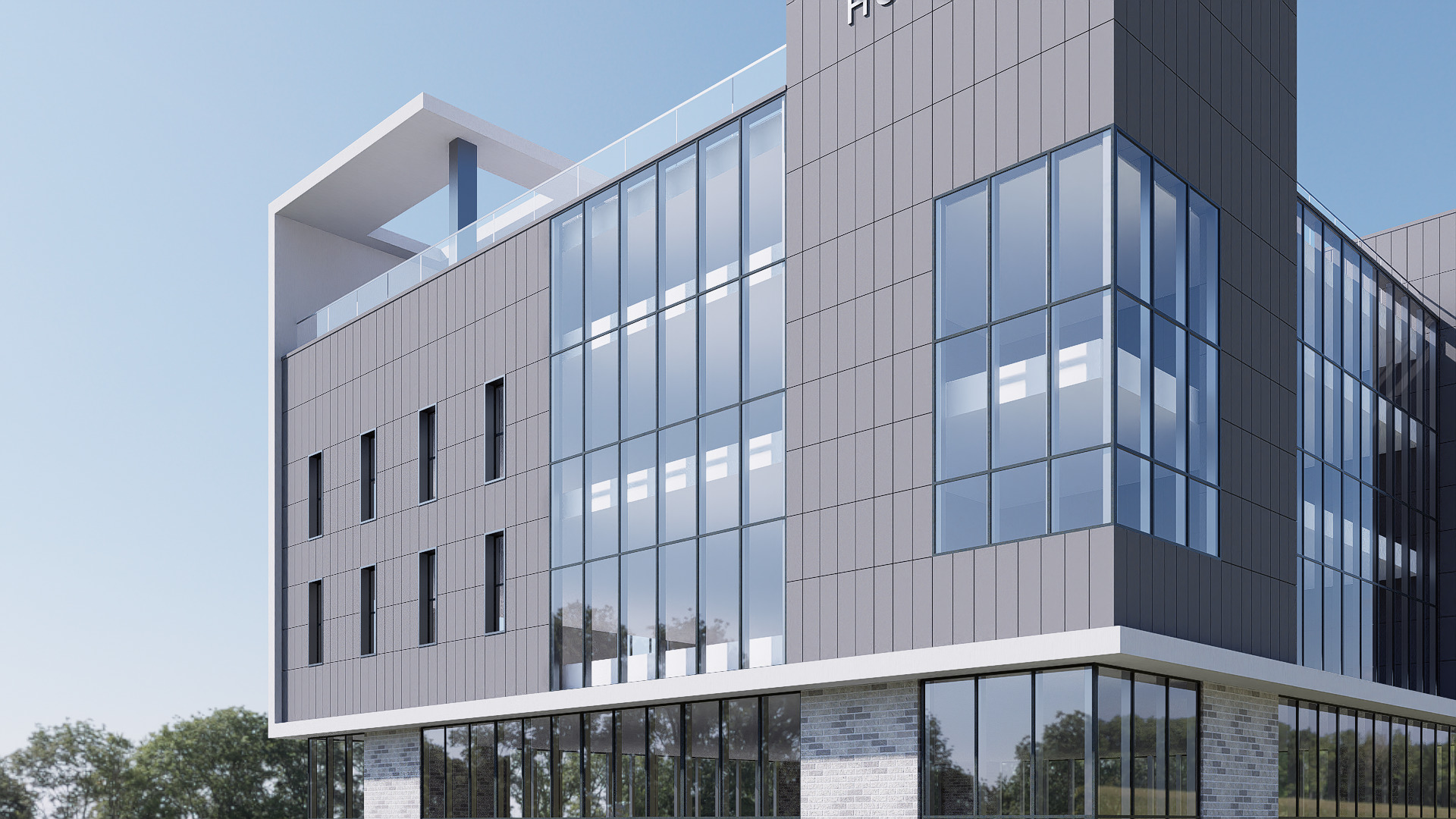 Hospital Low-poly 3D model_2