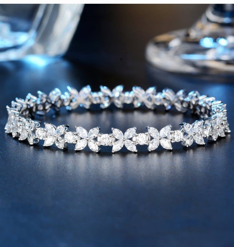 Gold and Silver Designer Bangles and Bracelets with CZ Diamonds 3D print model_60