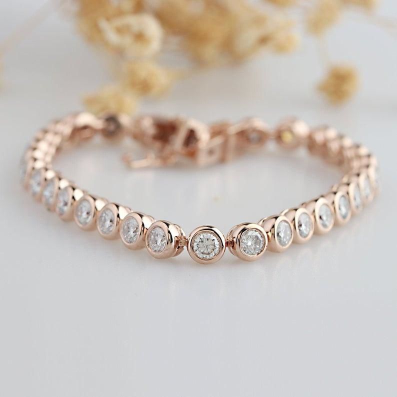 Gold and Silver Designer Bangles and Bracelets with CZ Diamonds 3D print model_18