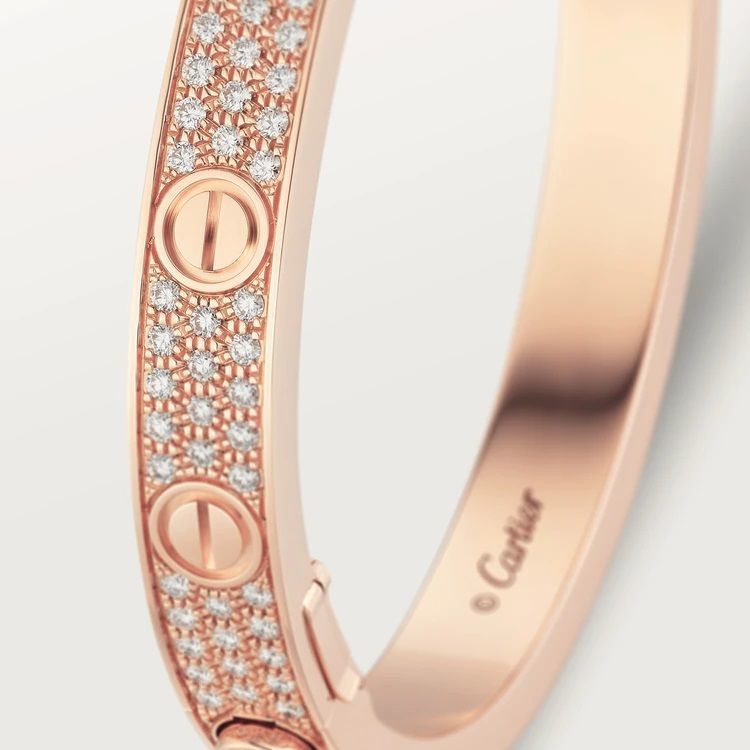 Gold and Silver Designer Bangles and Bracelets with CZ Diamonds 3D print model_4