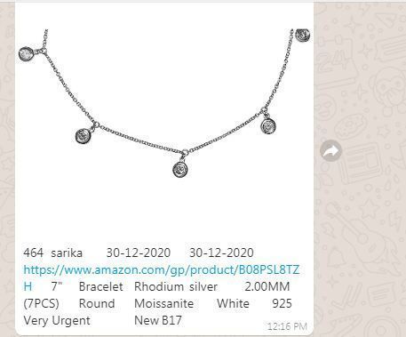 Gold and Silver Designer Bangles and Bracelets with CZ Diamonds 3D print model_62