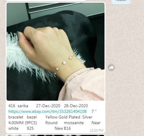 Gold and Silver Designer Bangles and Bracelets with CZ Diamonds 3D print model_45