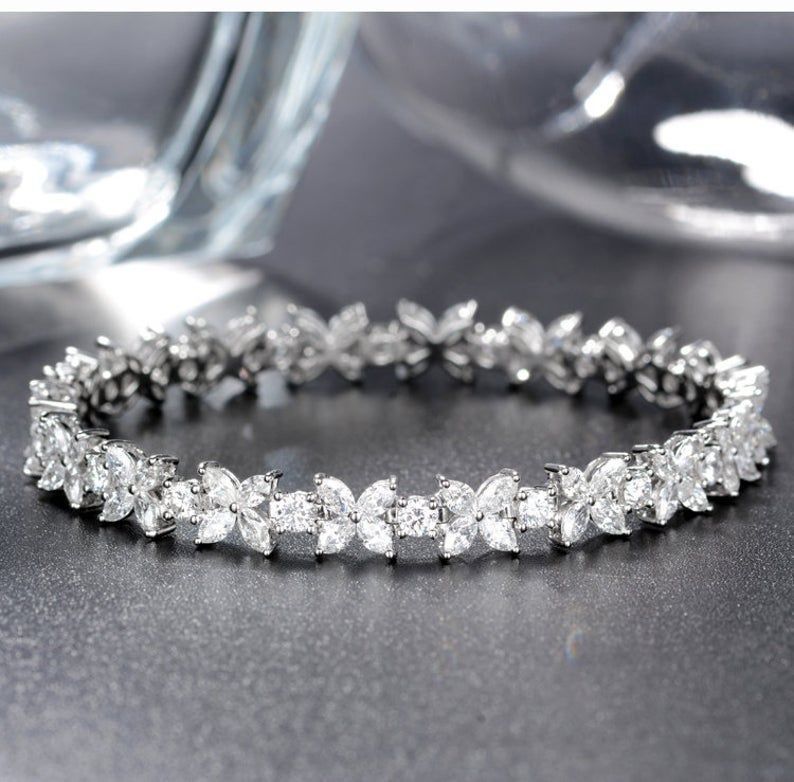 Gold and Silver Designer Bangles and Bracelets with CZ Diamonds 3D print model_43