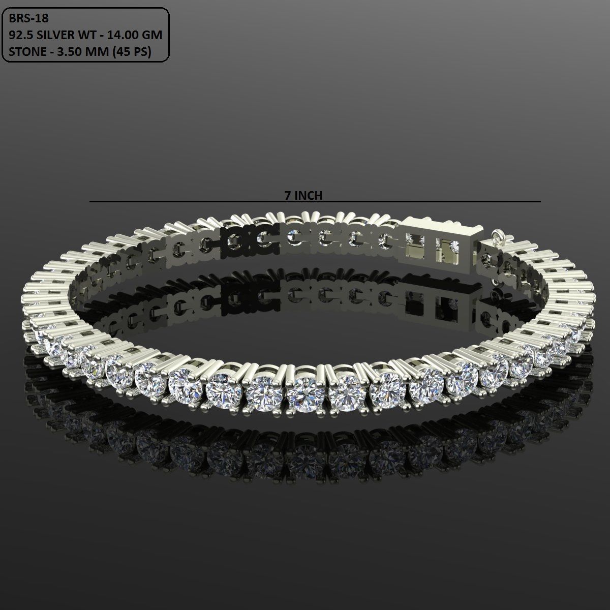 Gold and Silver Designer Bangles and Bracelets with CZ Diamonds 3D print model_124