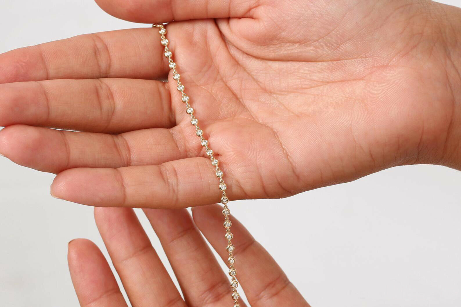 Gold and Silver Designer Bangles and Bracelets with CZ Diamonds 3D print model_85