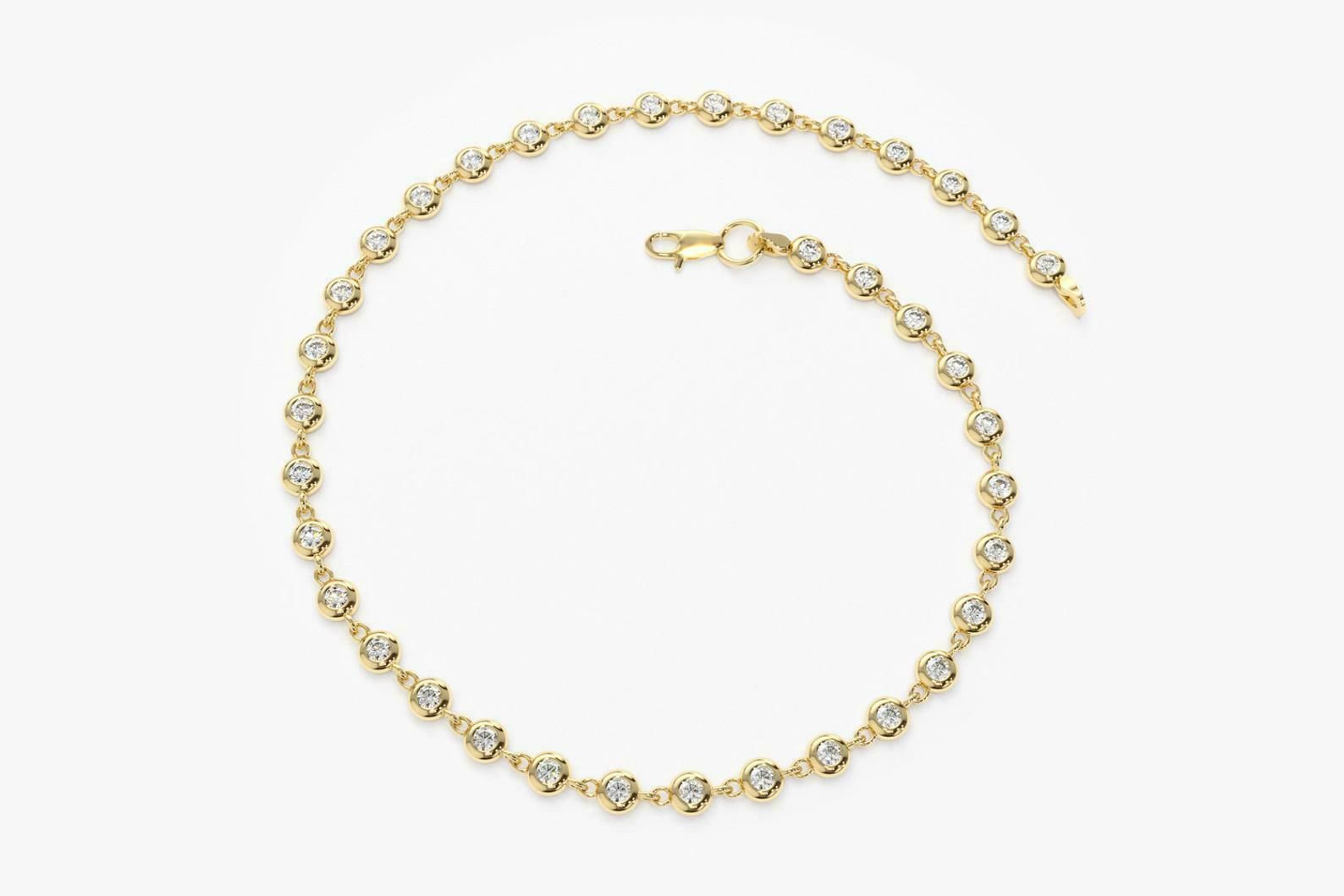 Gold and Silver Designer Bangles and Bracelets with CZ Diamonds 3D print model_20