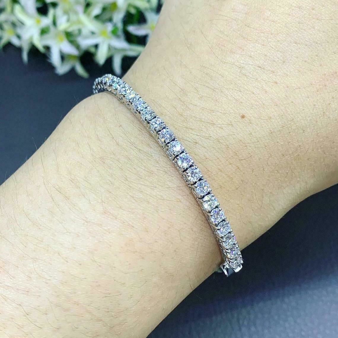 Gold and Silver Designer Bangles and Bracelets with CZ Diamonds 3D print model_121