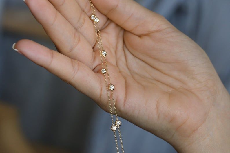 Gold and Silver Designer Bangles and Bracelets with CZ Diamonds 3D print model_13