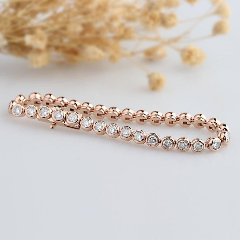 Gold and Silver Designer Bangles and Bracelets with CZ Diamonds 3D print model_74