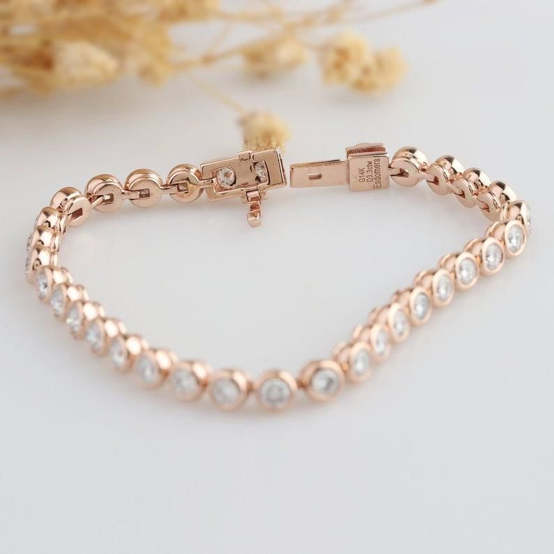 Gold and Silver Designer Bangles and Bracelets with CZ Diamonds 3D print model_46