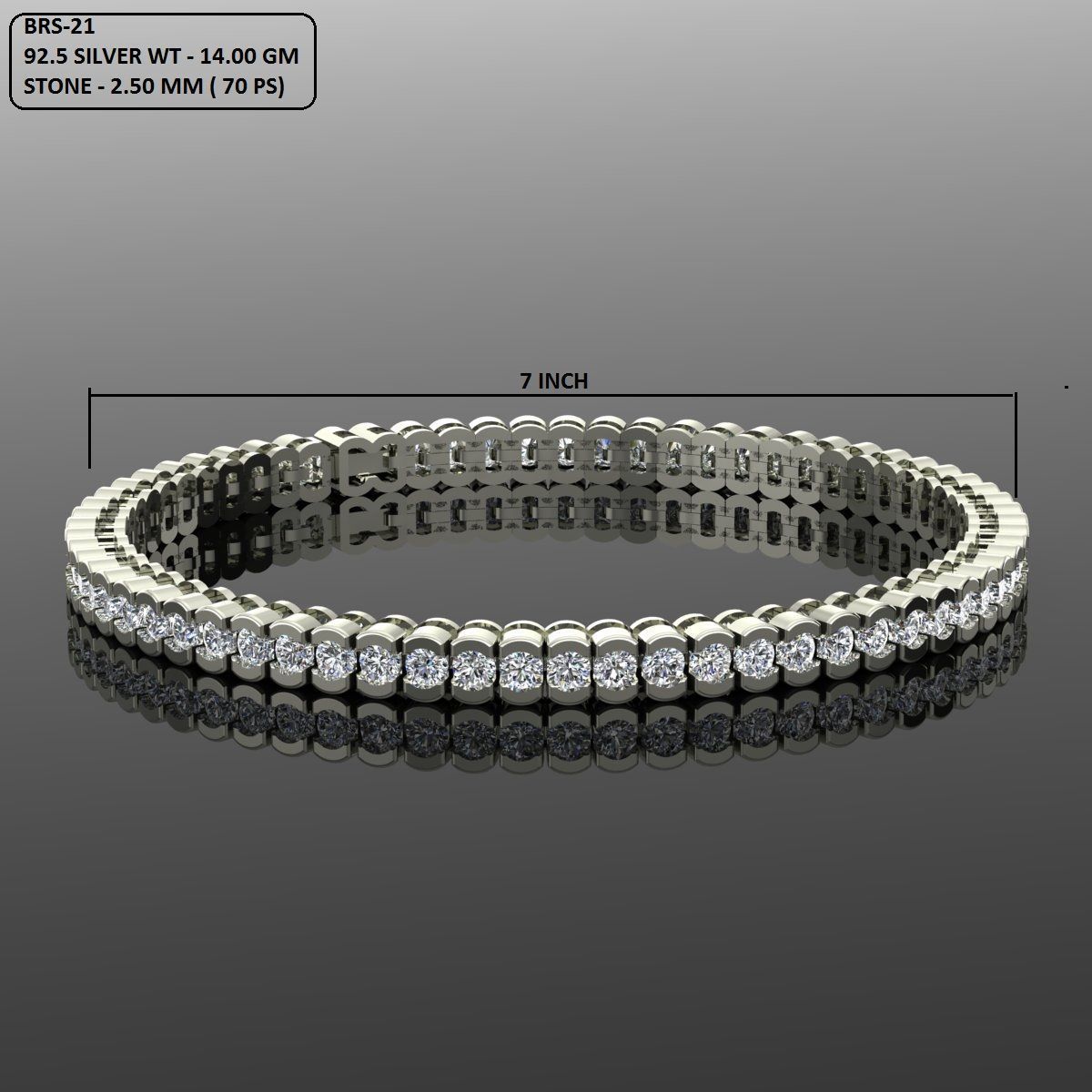 Gold and Silver Designer Bangles and Bracelets with CZ Diamonds 3D print model_123