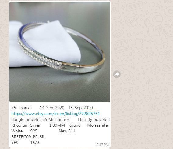 Gold and Silver Designer Bangles and Bracelets with CZ Diamonds 3D print model_101