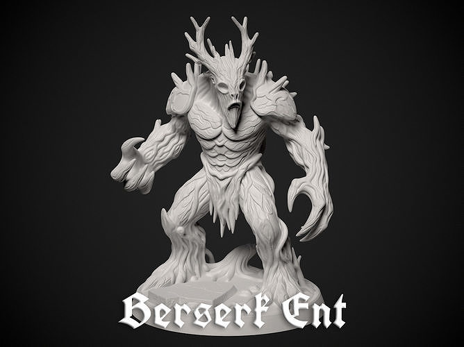 Miniature of Berserk Tree Ent - 3d print model 3D print model