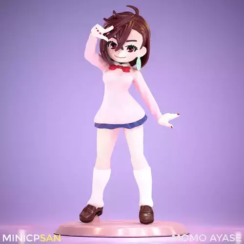 Momo Ayase - Cute School Outfit - Dandadan Anime