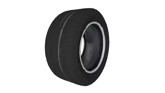 Car Tire Low-poly 3D model