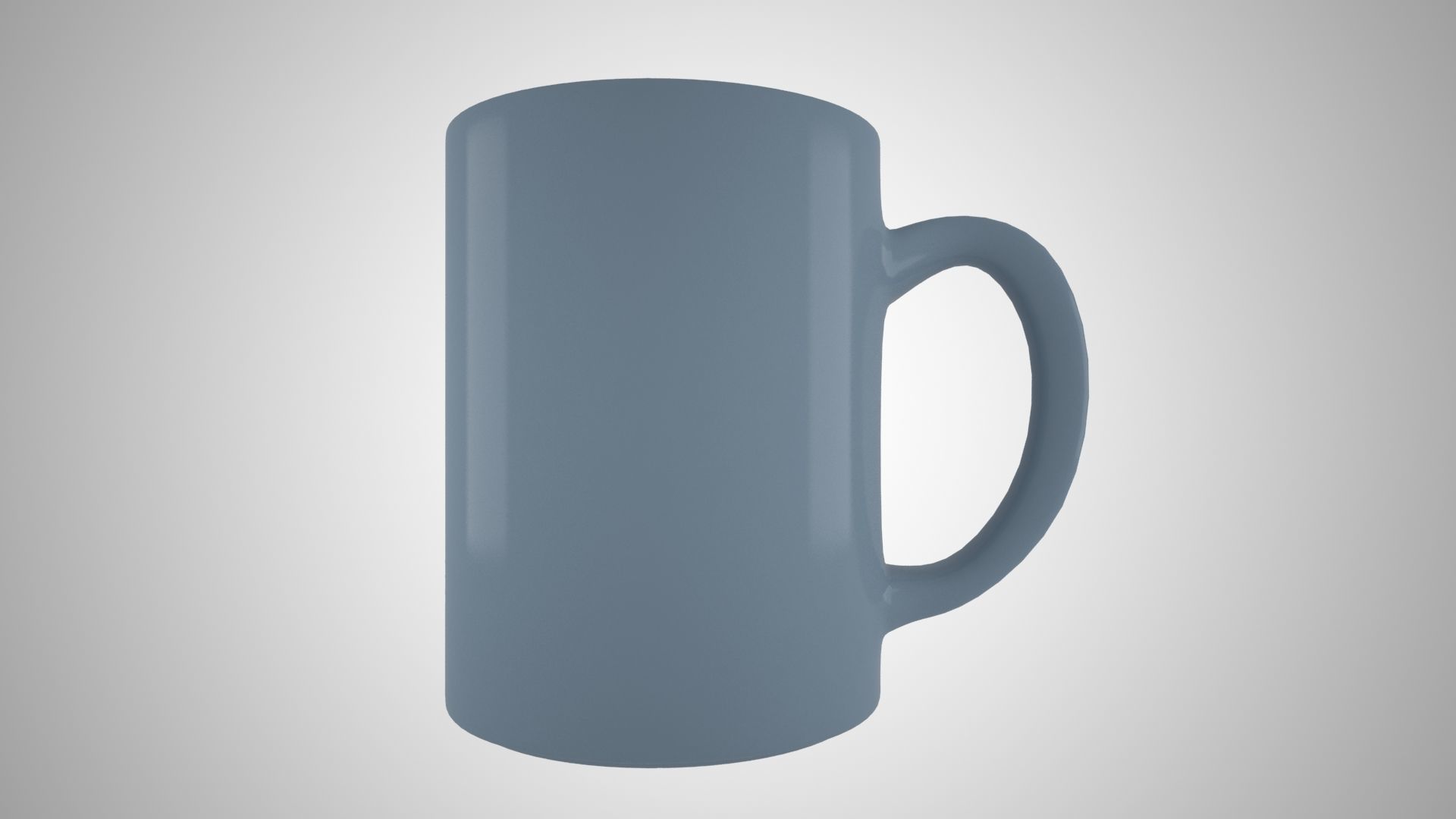 Coffee Mug Slate Gray Color 3D model_4