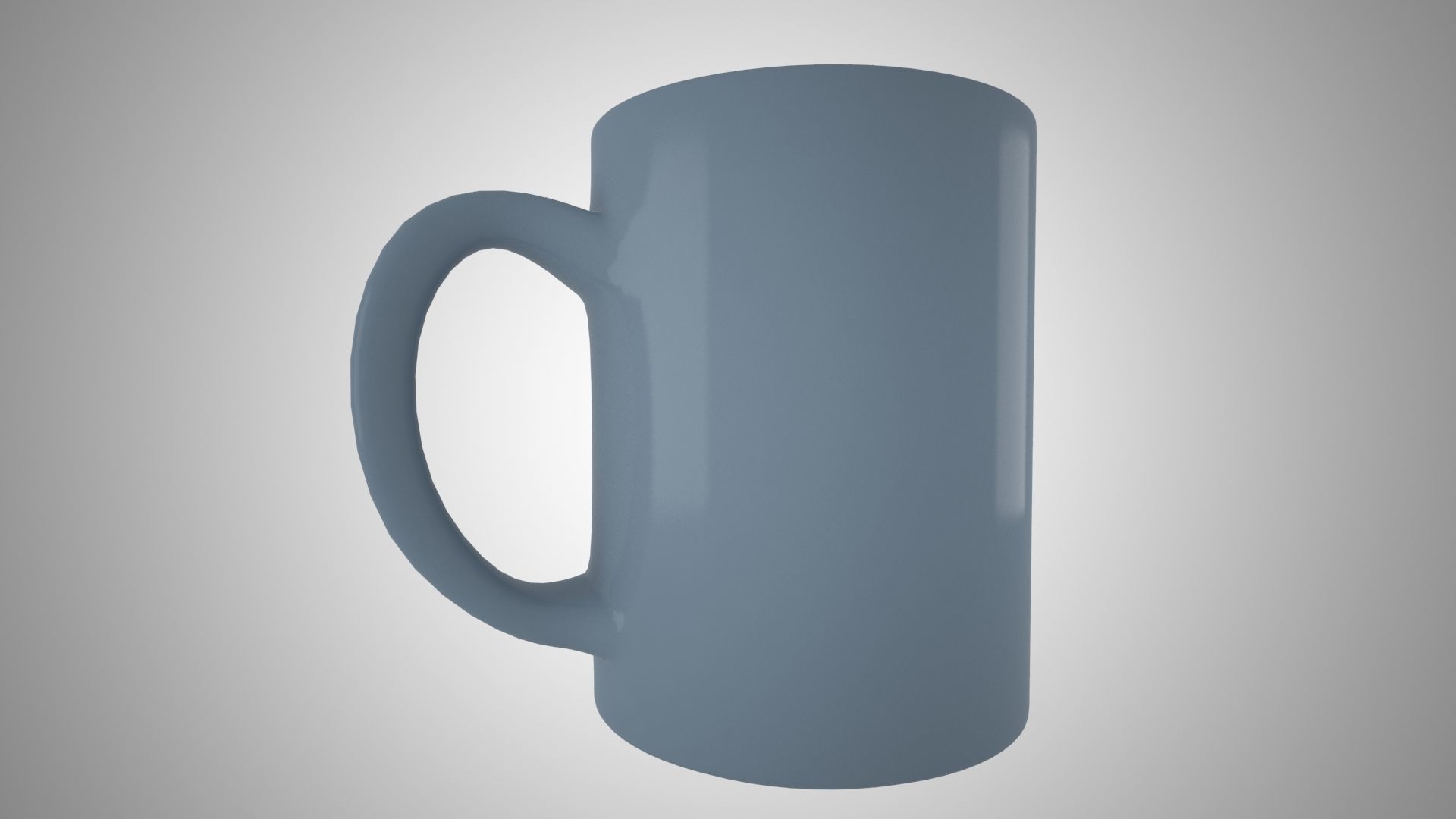 Coffee Mug Slate Gray Color 3D model_1