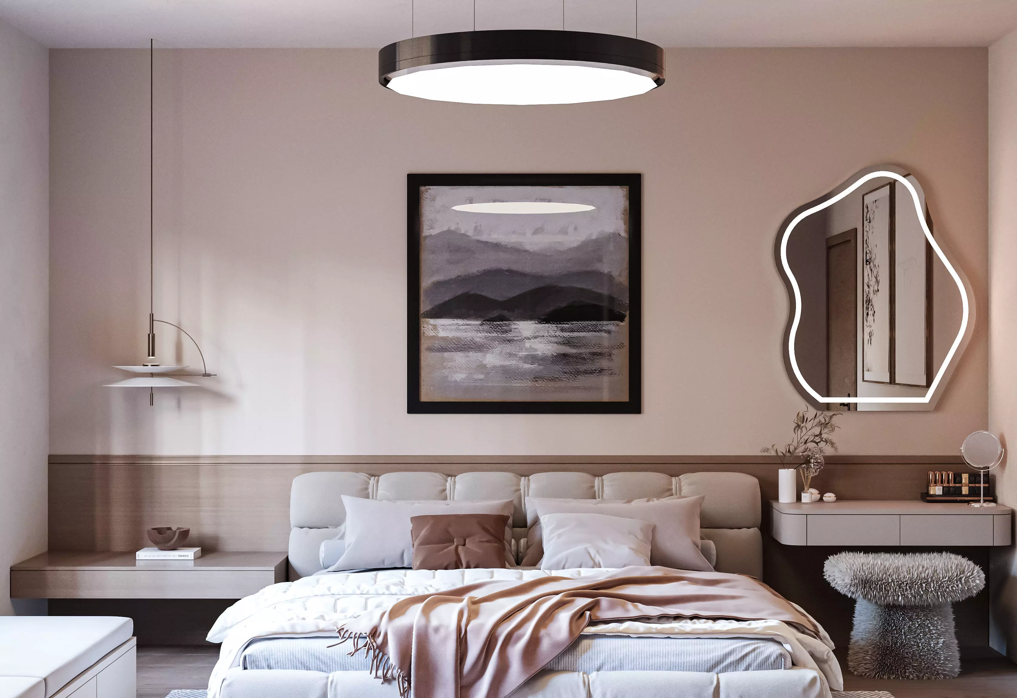 bedroom scene by buildline 3D model_0