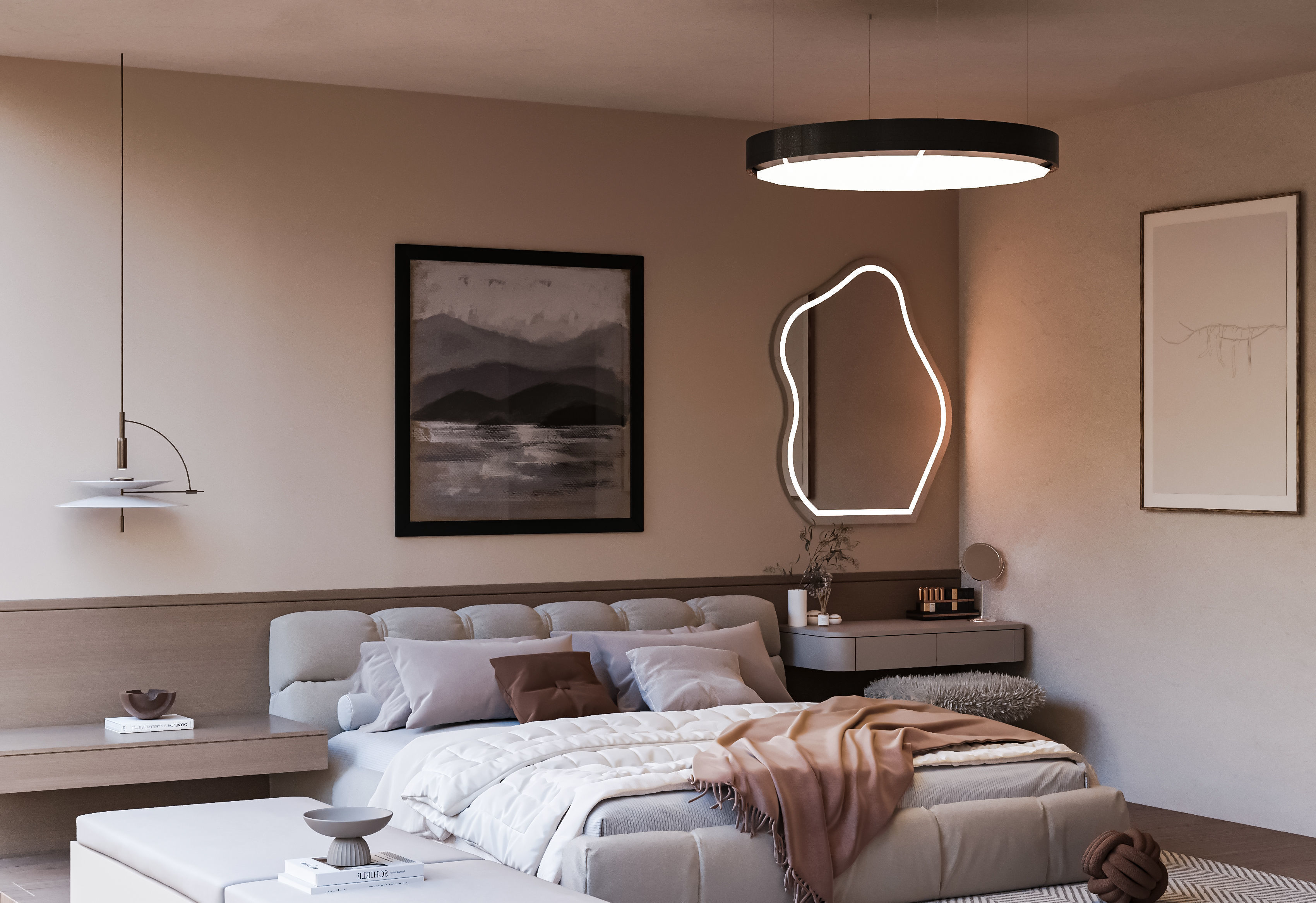 bedroom scene by buildline 3D model_1