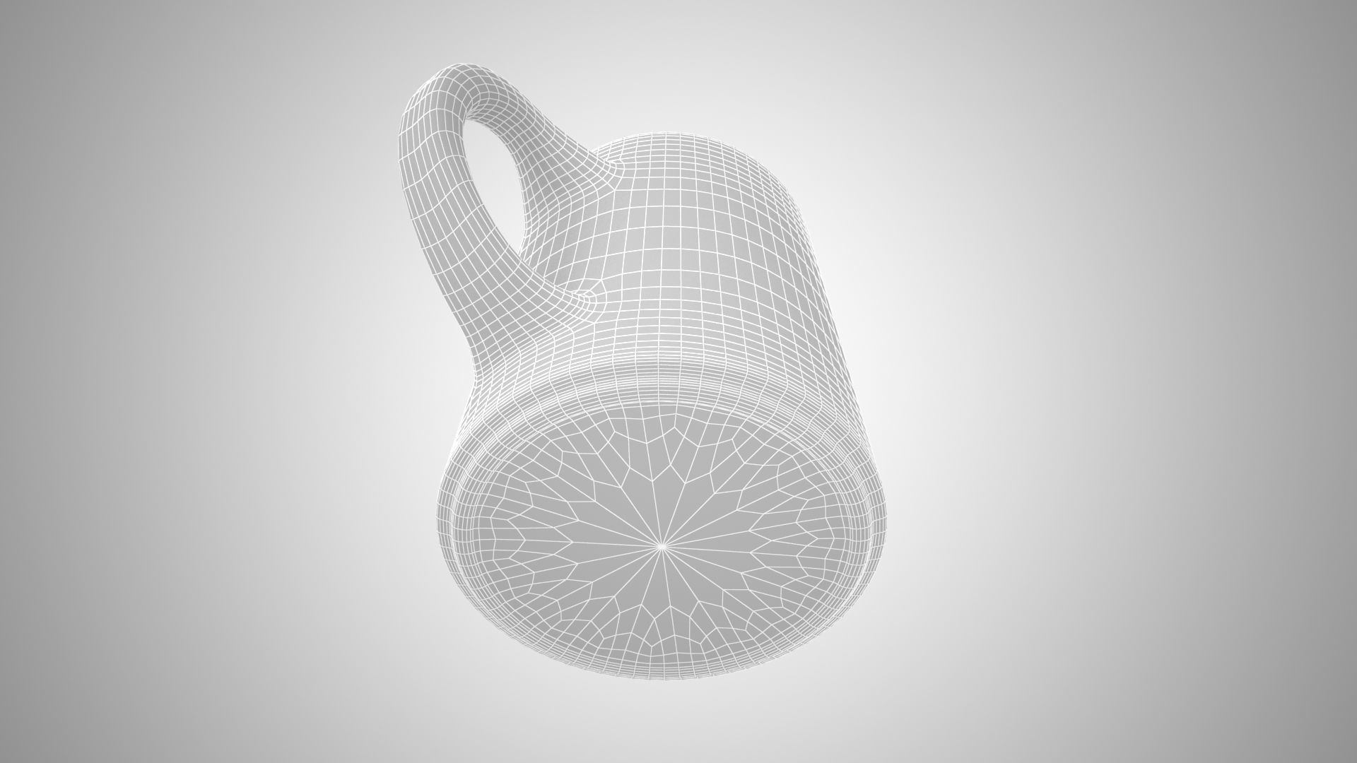 Coffe Tea Mug Cyan Color 3D model_6