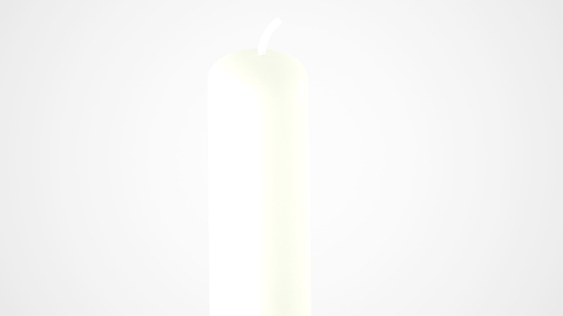 Chain U Candleholder Clear Glass 3D model_4