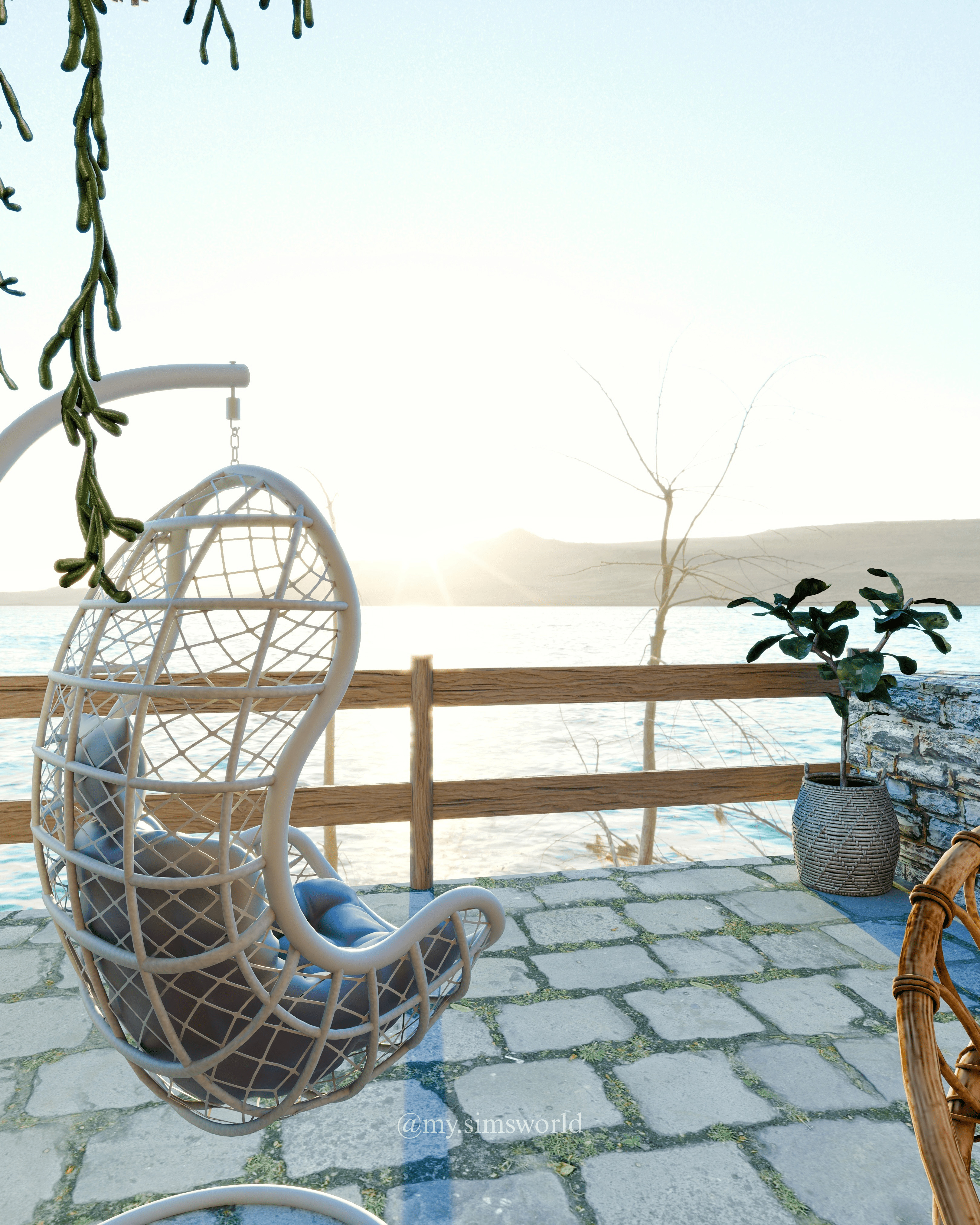 Breakfast Saloon Blender Scene 3D model_6