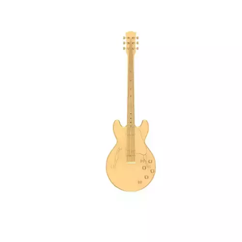 Guitar brooch  3D print model