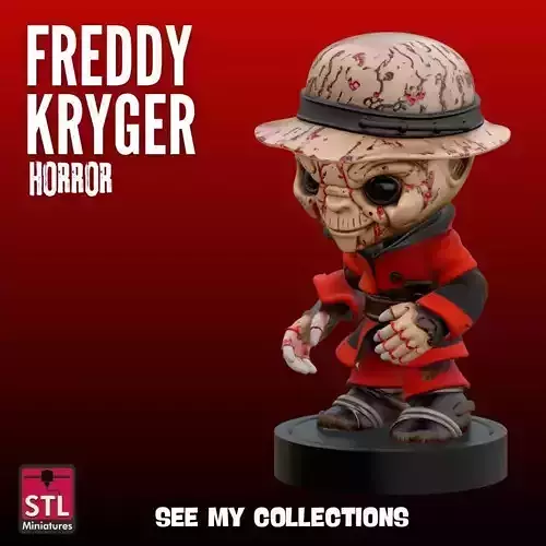 Chibi Freddy STL Horror Inspired 3D 3D print model