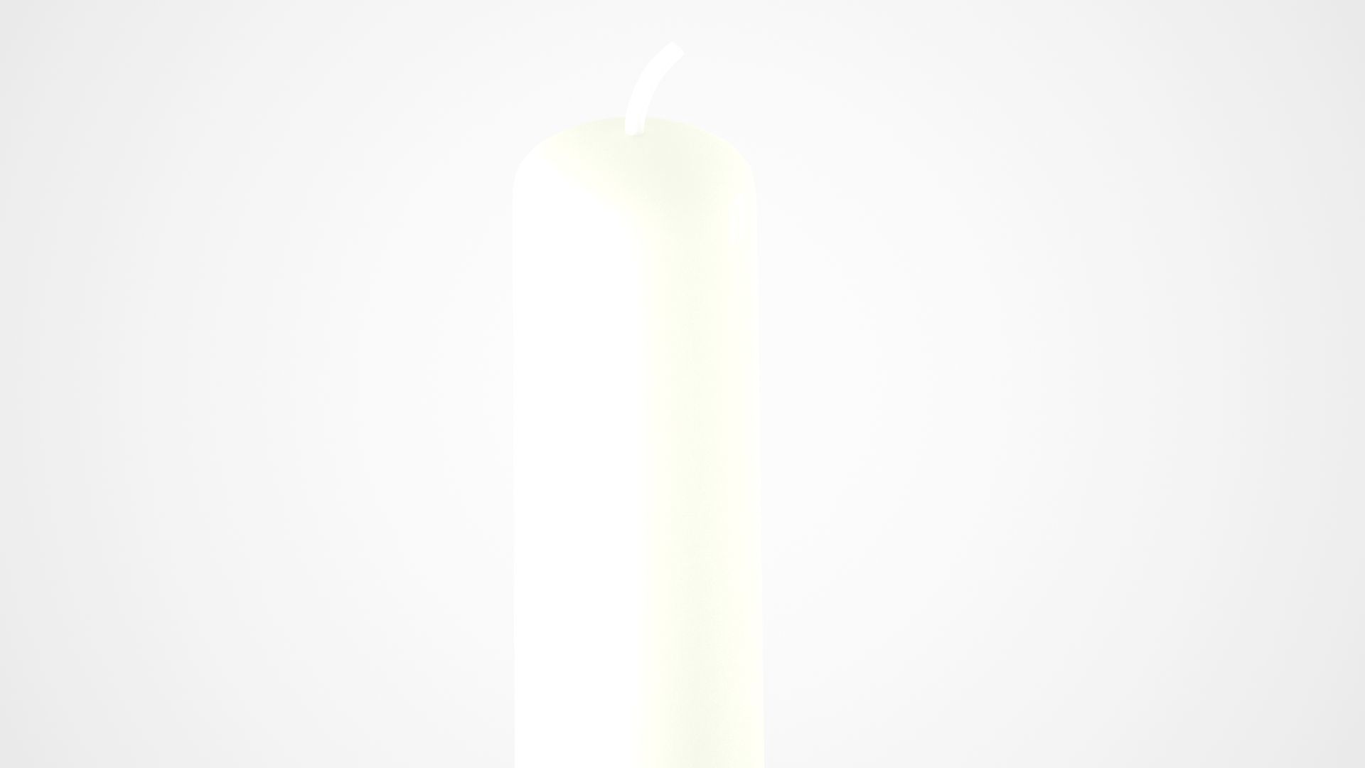 Chain U Candleholder Black Iron Color 3D model_6