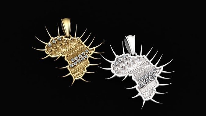 3D GOLD DIAMOUND PENDANT 3D print model