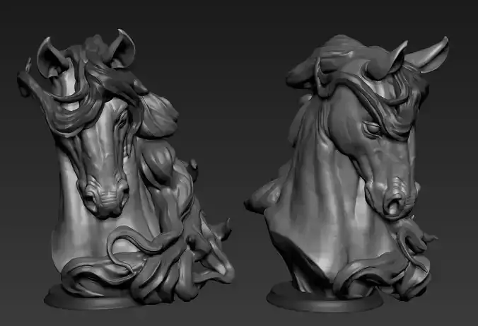 Horse Portrait Sculpture