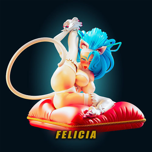 18 ADULT Felicia Figure Model Diorama 3D print model