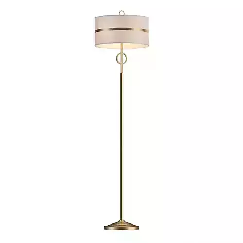 Modern Gold Floor Lamp 3D Model