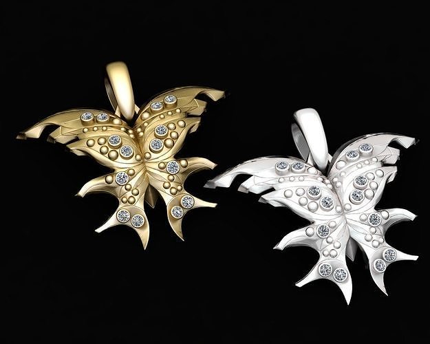 3D GOLD ANIMALS PENDANT  3D print model