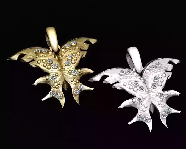 3D GOLD ANIMALS PENDANT 