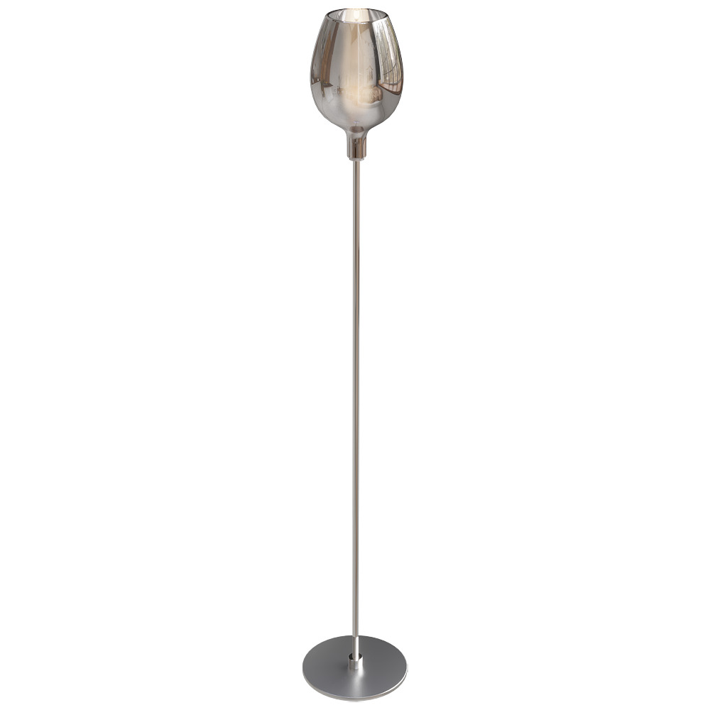 Glass Shade Floor Lamp 3D Model 3D model_2