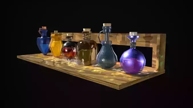Alchemy Potion 3D Set