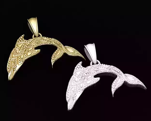 DOLPHAN GOLD PENDANT 