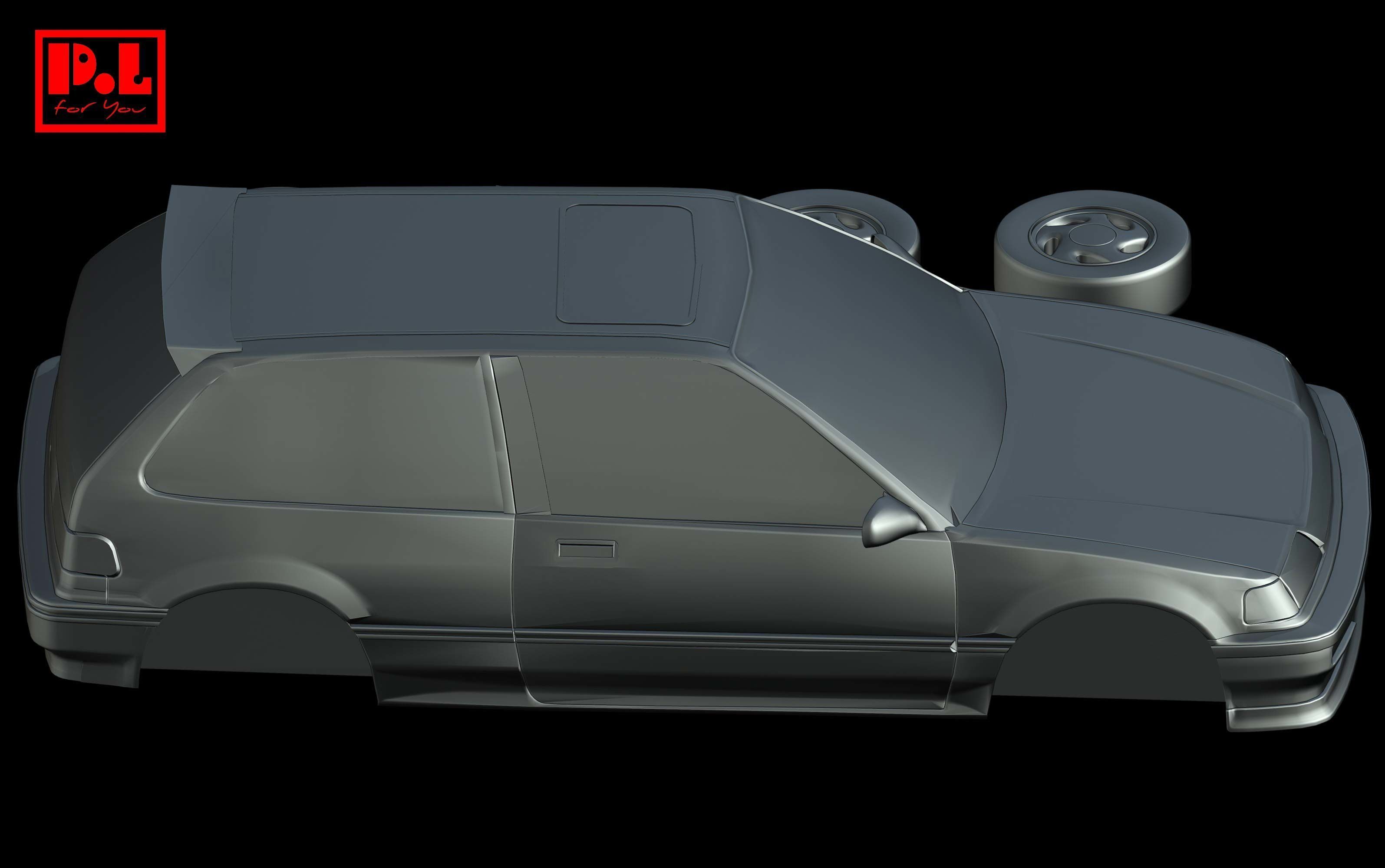 Honda Civic 4th Gen EF9 Hatchback 1988-1991 3D print model_5